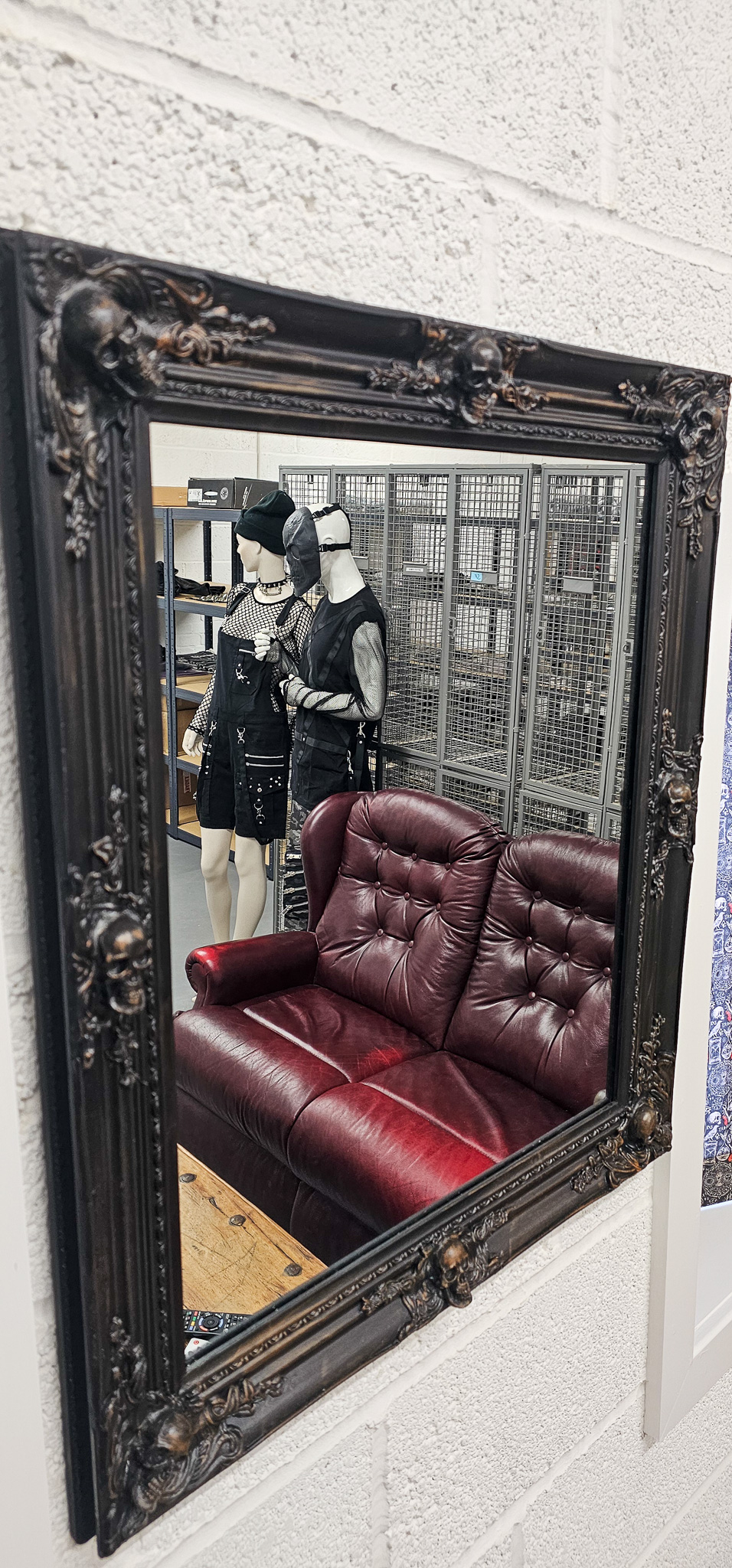 Skull Decorated Mirror by Rising Dark Asylum - Image 4