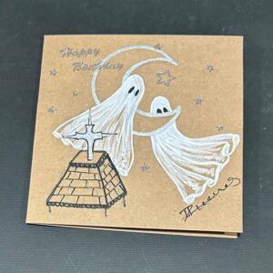 15x15cm hand made spooky2 birthday card by HZinonosArt